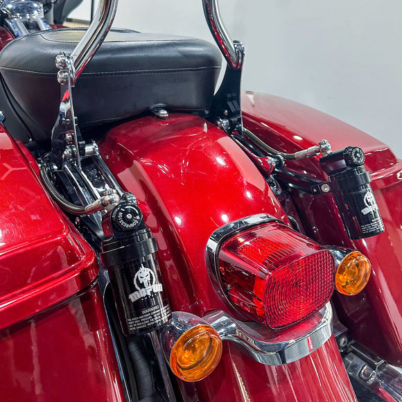 Remote Reservoir Rear Suspension Shocks, Rear Piggyback Shocks for 2014 - 2025 Harley Davidson Touring Models - Mofun - 90105033