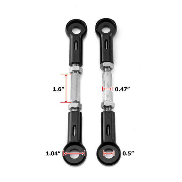 Suzuki GSX - R600 R750 R1000 Kawasaki ZX - 6R 9R 10R 12R Adjustable 1" - 3.5" Rear Lowering Link - Mofun - 90506019