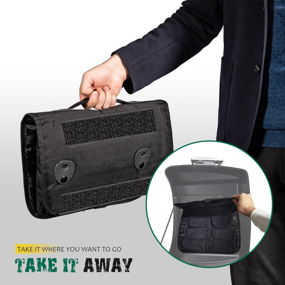 1993 - 2013 Harley Touring Road Glide Trip Pack Tour Pak Lid Cargo Organizer Pouch - Mofun - HD003 - B