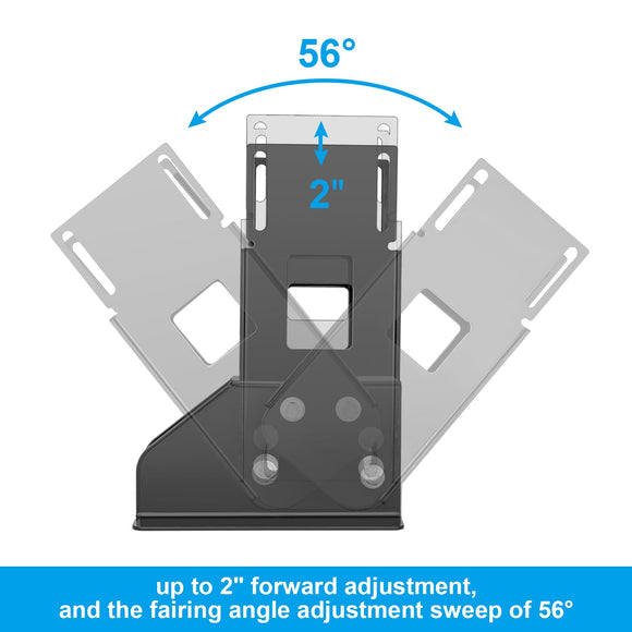 1998 - 2013 Harley Road Glide Adjustable Front Fairing Support Mount Bracket - Mofun - 90212013