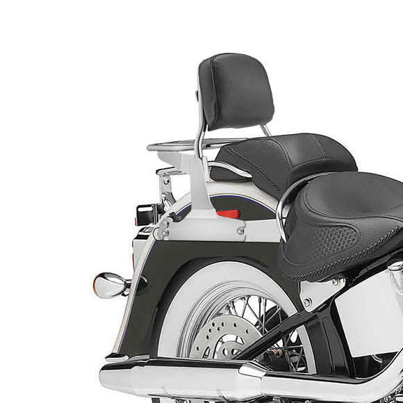 2000 - 2017 Harley Softail Standard Height Passenger Backrest Sissy Bar & Luggage Rack - Mofun - 90302039