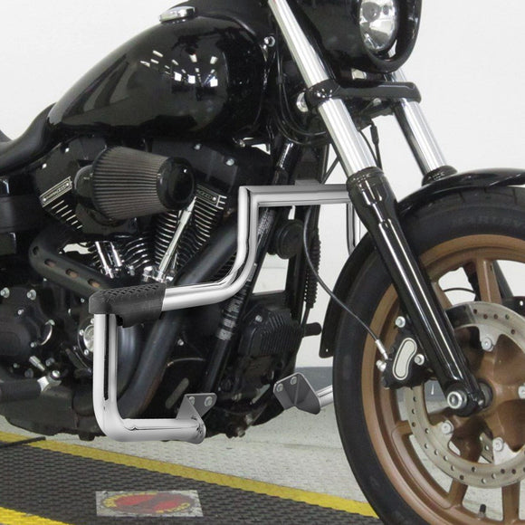 2006 - 2017 Harley Dyna Steel Pipe Chrome Front Engine Guard Crash Bar - Mofun - 90201038