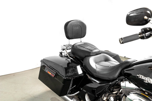 2009 - 2013 Harley Touring FLHR FLHRC FLHT FLHX FLTR Passenger Backrest Sissy Bar&Luggage Rack&Docking Kit - Mofun - 90303001+90302002+90205090