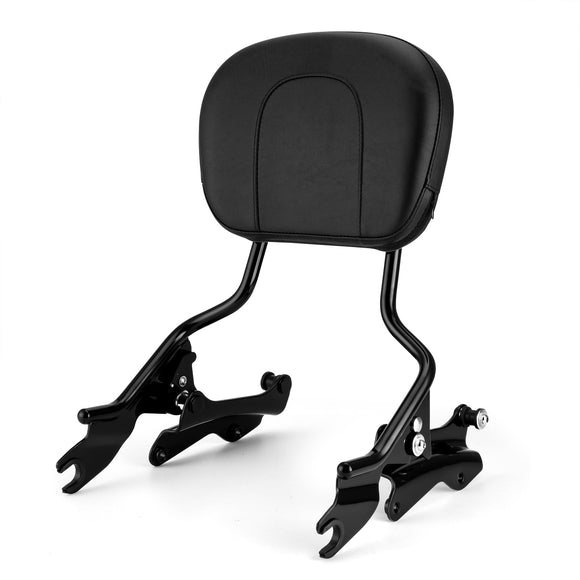 2009 - 2024 Harley Road King Street Glide Passenger Backrest Sissy Bar Luggage Rack Docking Kit - Mofun - HD025 - B+HD019 - B