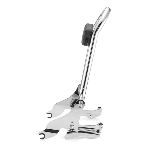 2009 - 2024 Harley Touring FLHX FLHT FLHR FLTR Chrome Passenger Backrest Sissy Bar&Docking Kit - Mofun - 90302095+HD018 - E