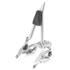 2009 - 2024 Harley Touring Road King Road Glide Chrome Sissy Bar Backrest & Luggage Rack& Docking Kit - Mofun - 90303001+90302097+90205090