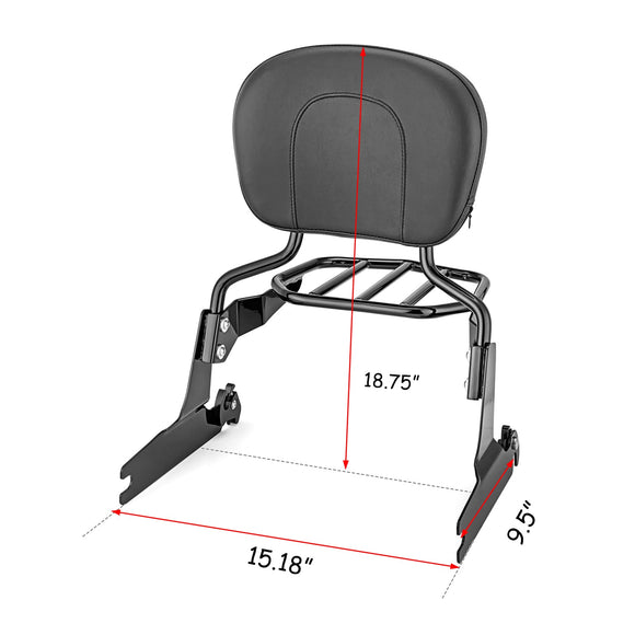 2013 - 2017 Harley Breakout FXSB FXSBSE Detachable Passenger Backrest Sissy Bar - Mofun - 90302056