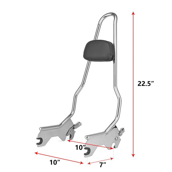 2018 - up Harley Softail FLDE FLHC Street Bob FXBB Passenger Sissy Bar Backrest w/Pad - Mofun - 90302021