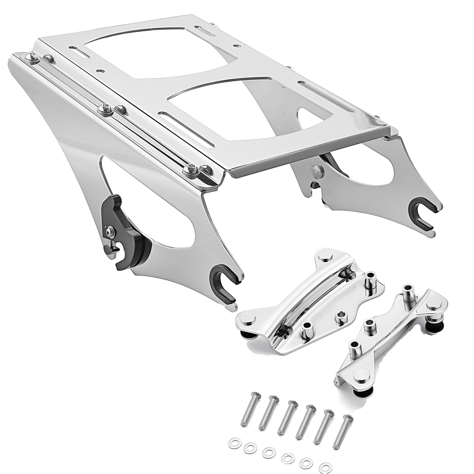 Harley 09-13 Detachable 2-Up Tour Pak Pack Mounting Rack w/ docking hardware