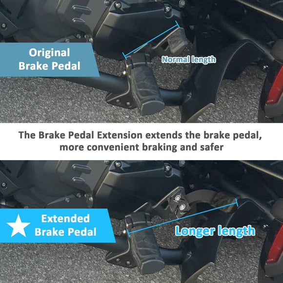 CNC Brake Pedal Extension Kit For Can - Am Spyder F3/RT/F3 - S/RS - S/GS RS Roadster - Mofun - 90420010