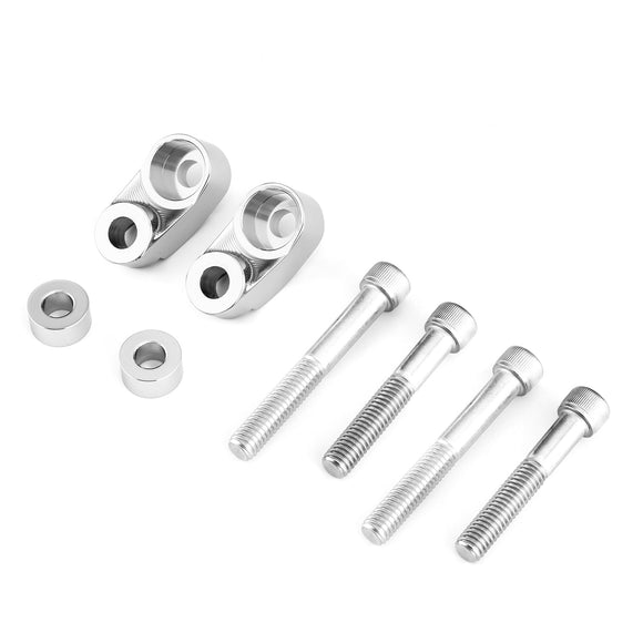 Front Fork Turn Signal Relocation Mount For Harley 39/49mm Sportster FXD Dyna - Mofun - HD053 - E