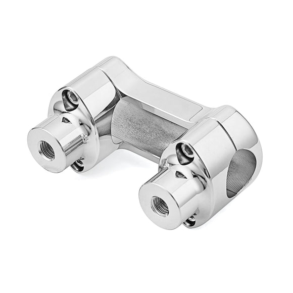 Harley 18 - UP Fat Bob 2018–UP Sport Glide 1.25" Diameter Chrome 2" Height Handlebar Risers Top Covers - Mofun - 90103131