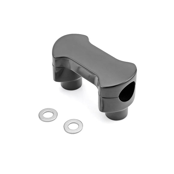 Harley 18 - UP Fat Bob 2018–UP Sport Glide 1.25" Diameter Chrome 2" Height Handlebar Risers Top Covers - Mofun - 90103132