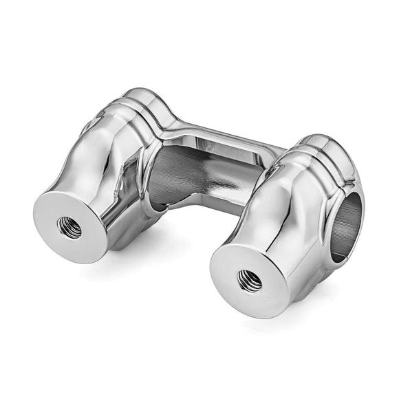 Harley Dyna Fat Bob Street Bob Tri - Chrome 2" Lift Handlebar Risers Top Cover - Mofun - 90103221