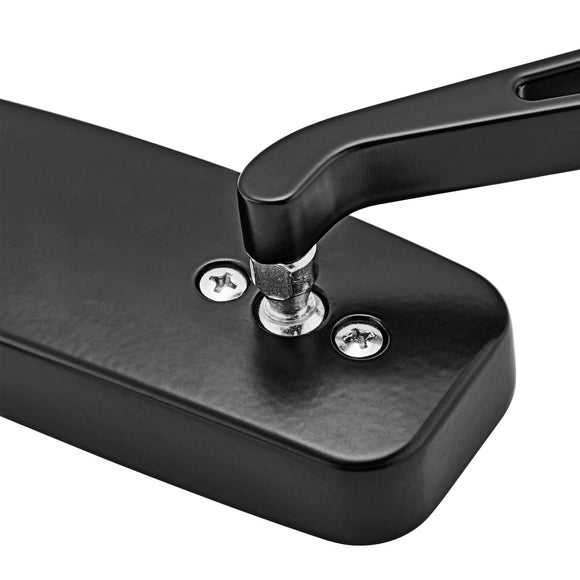 Harley Dyna Street Bob Sportster 1000 Black Rectangle Motorcycle Rear view Side Mirrors - Mofun - 90106014