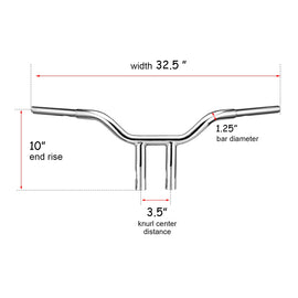 Harley Sportster 1000 Roadster XLS1000 883 Low XL883L 1 - 1/4" Bar Handlebar - Mofun - 90101061