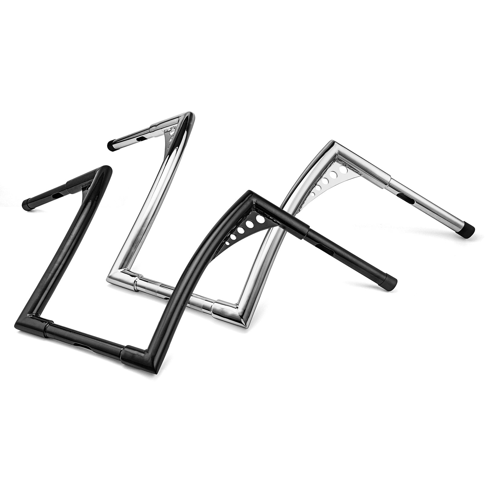 TCMT 1 1/4'' Hanger Bar Handlebar Black Fit For Harley FLST FXST Sportster, 18