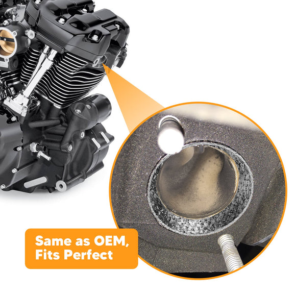 Pair Tapered Exhaust Gaskets Set For Harley Big Twin Sportster Dyna Softail Touring - Mofun - 90501058