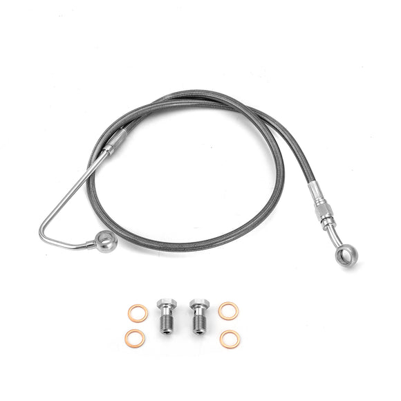 2011-2014 Harley Softail Deluxe/Fat Boy Extended Length ABS Upper Hydraulic Front Brake Line Kit for 12"-14" Handlebar