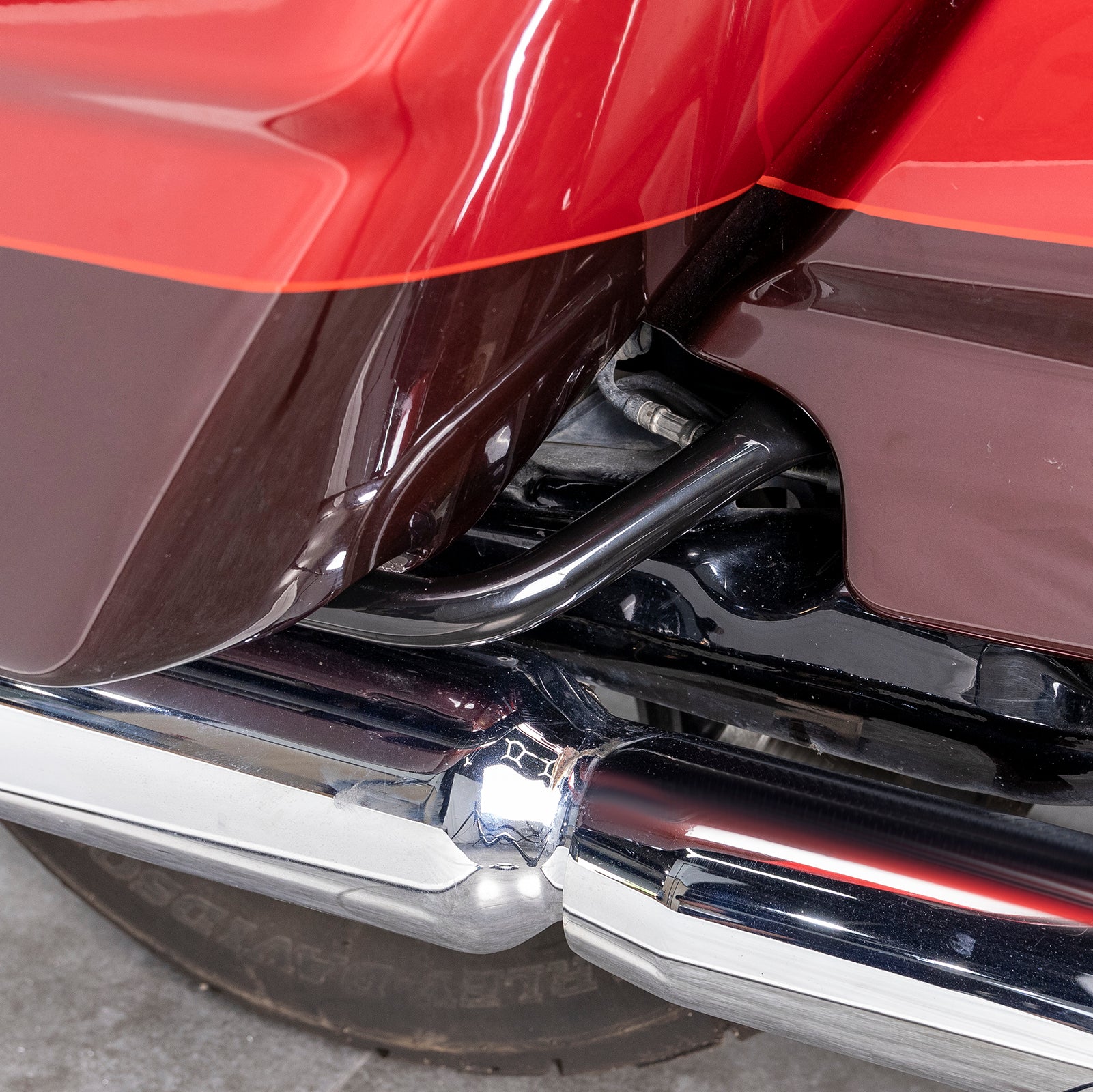 Steel Saddlebag Guards Eliminator Support Bracket Fit for 2014-2024 Harley Davidson Touring Models