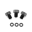 3 Pcs Motorcycle Mirror Hole Plug M10x1.25, Universal Aluminum Motorcycle Rear View Mirror Screws for Most Motorcycle (Honda,Yamaha, Kawasaki, Suzuki,Ducati) - Mofun - 90702004