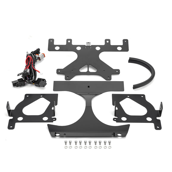 Headlights Mount Bracket with Harness Kit For 2015-2023 Harley Road Glide with LP6 Light Models