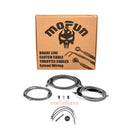 For 2014-2016 Harley Touring w/ABS Models Handlebar Extension Wire, Extended Length ABS Hydraulic Front Brake Line and Hydraulic Clutch Line Kit (for 12"-14" Handlebar (ABS))-2