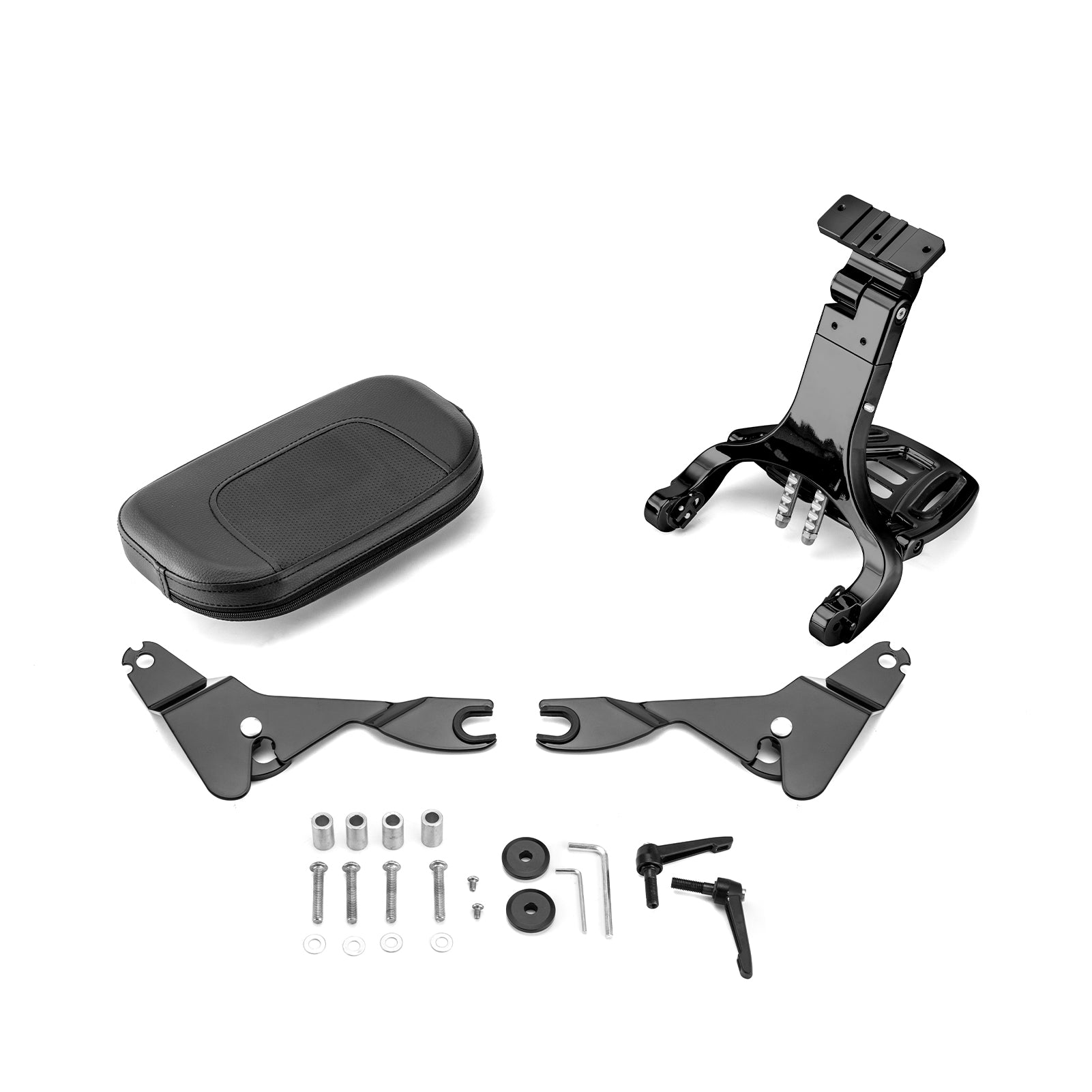 Quick Release Multi-Purpose Adjustable Driver/Passenger Backrest for 2009-2024 Harley Touring Models