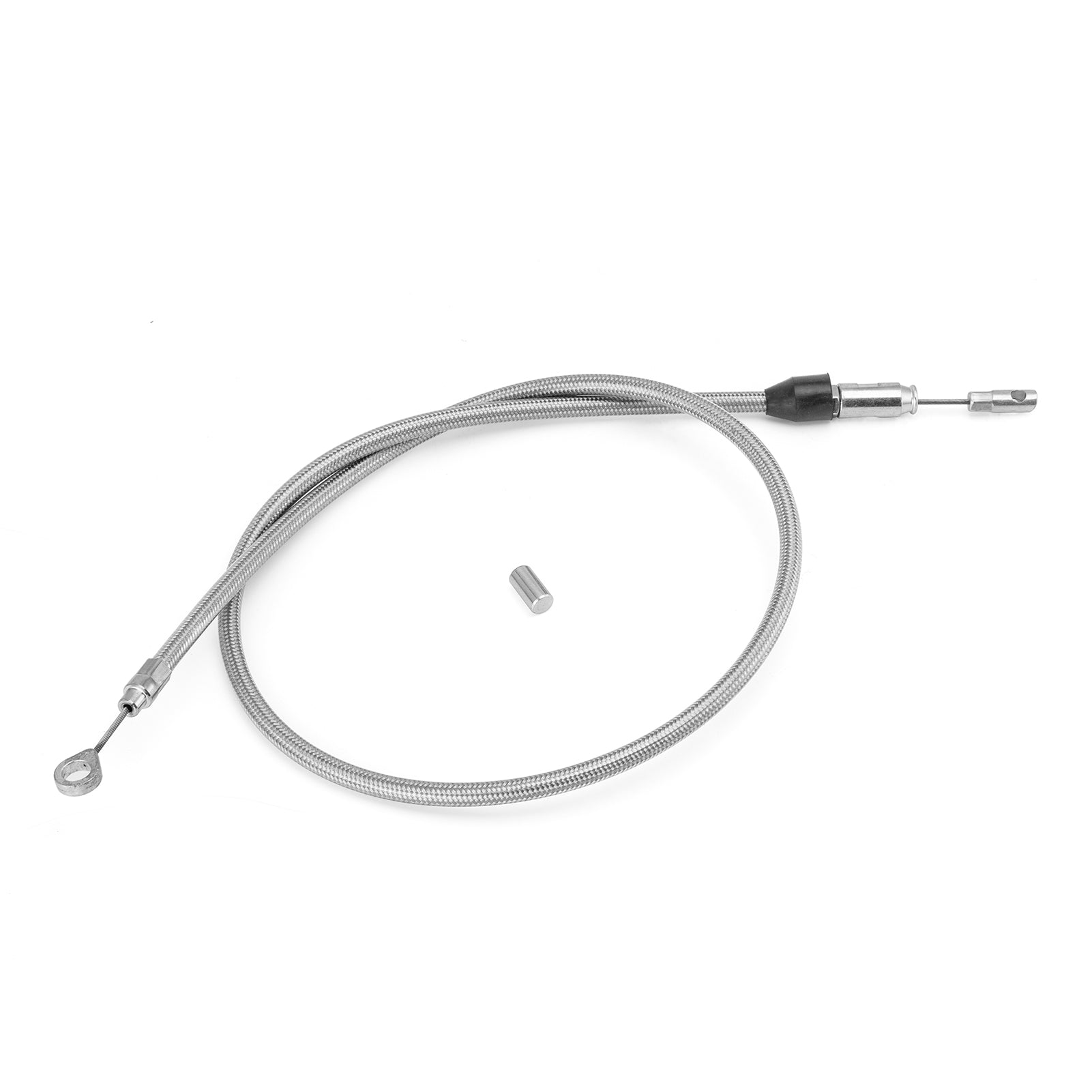 46" Extended Length Quick Connect Braided Stainless Steel Upper Clutch Cable for 2018-later Harley Softail & 2021-later Touring