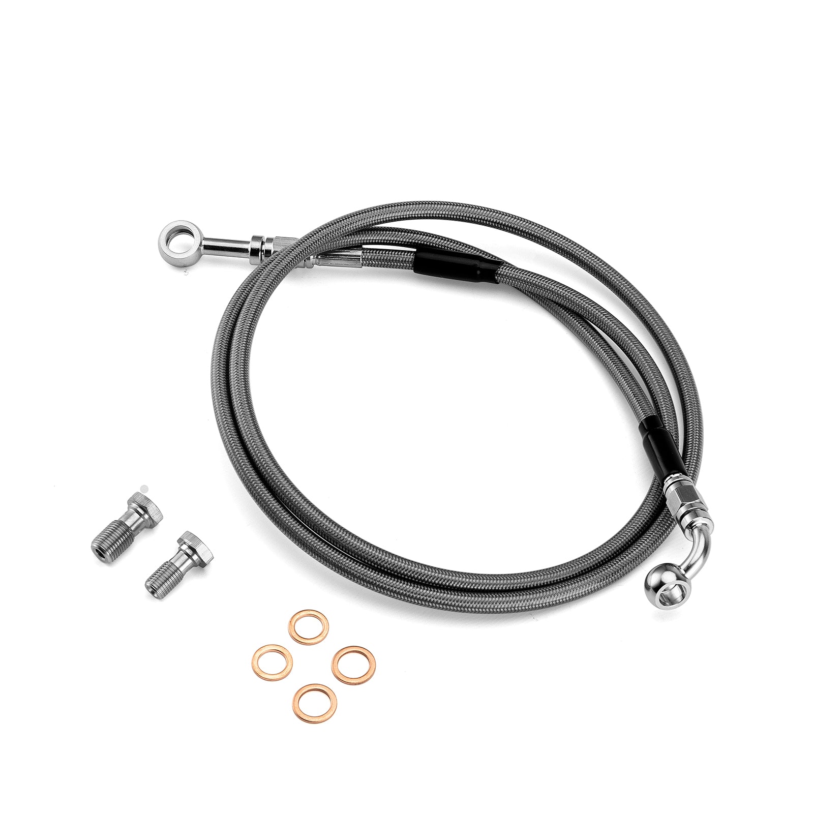 2012-2016 Harley Dyna Switchback / Wide Glide 52" Non-ABS Hydraulic Front Brake Line Kit for 10"-12" Handlebar