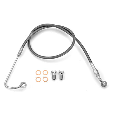 2011-2014 Harley Softail Deluxe/Fat Boy Extended Length ABS Upper Hydraulic Front Brake Line Kit for 16"-18" Handlebar