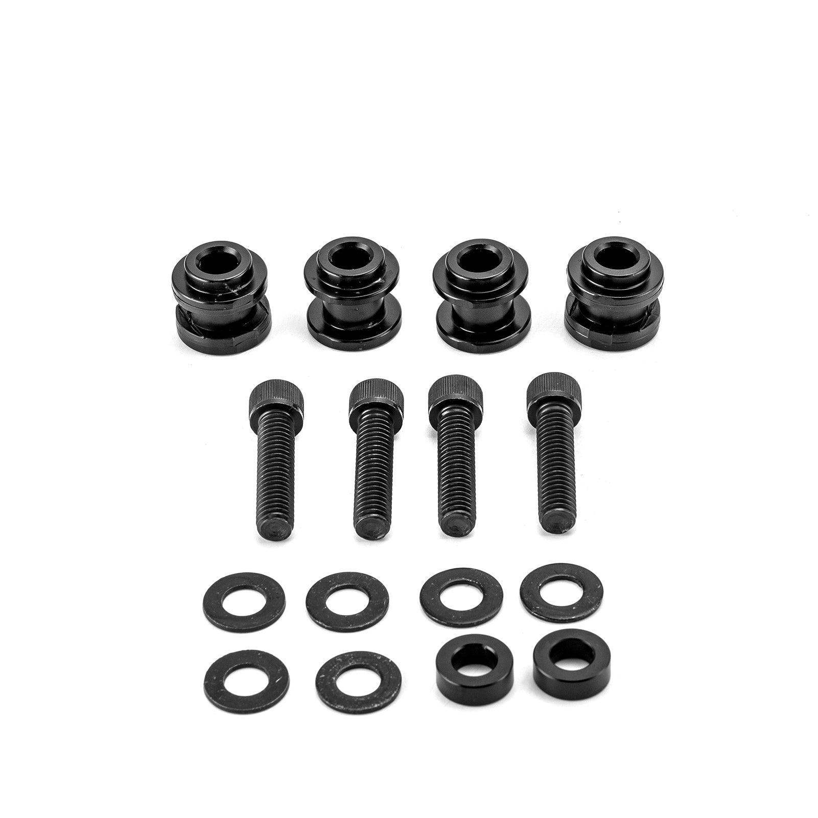Black Aluminum HoldFast Docking Hardware Kit for 2018+ Harley Softail Fat Boy/Street Bob/Low Rider - Mofun - 90303029