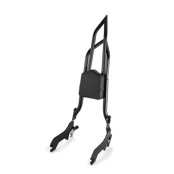 For 2018-2026 Harley Softail FLDE/FLHC/FLHCS/FLSL/FXBB/FXBBS/FXST Gloss Black Dual Sharp-Angle Sissy Bar