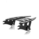 For 2009-2026 Harley Touring Models Gloss Black Dual Sharp-Angle Luggage Rack-11