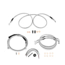 For 2014-2016 Harley Touring w/ABS Models Handlebar Extension Wire, Extended Length ABS Hydraulic Front Brake Line and Hydraulic Clutch Line Kit (for 12"-14" Handlebar (ABS))-8