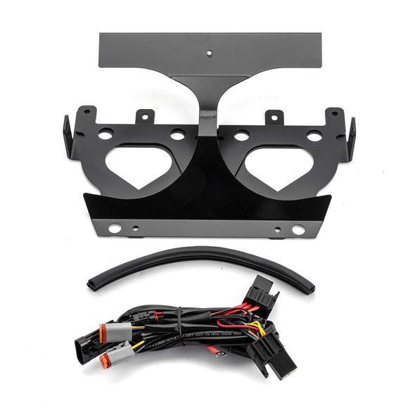 Headlights Mount Bracket with Harness Kit For 2015-2023 Harley Road Glide with LP6 Light Models