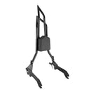 For 2018-2026 Harley Softail FLFB/FLFBS/FXBR/FXBRS Gloss Black Dual Sharp-Angle Passenger Backrest Sissy Bar-7