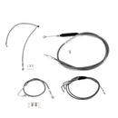 Extended Length Throttle and Idle Cable Kit, Extended Length ABS Upper and Lower Hydraulic Front Brake Line, Clutch Cable Kit for 2011 - 2014 Haley Softail w/ABS (for 12" - 14" Handlebar) - Mofun - 90109030
