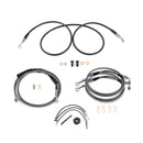 For 2014-2016 Harley Touring w/ABS Models Handlebar Extension Wire, Extended Length ABS Hydraulic Front Brake Line and Hydraulic Clutch Line Kit (for 12"-14" Handlebar (ABS))-9