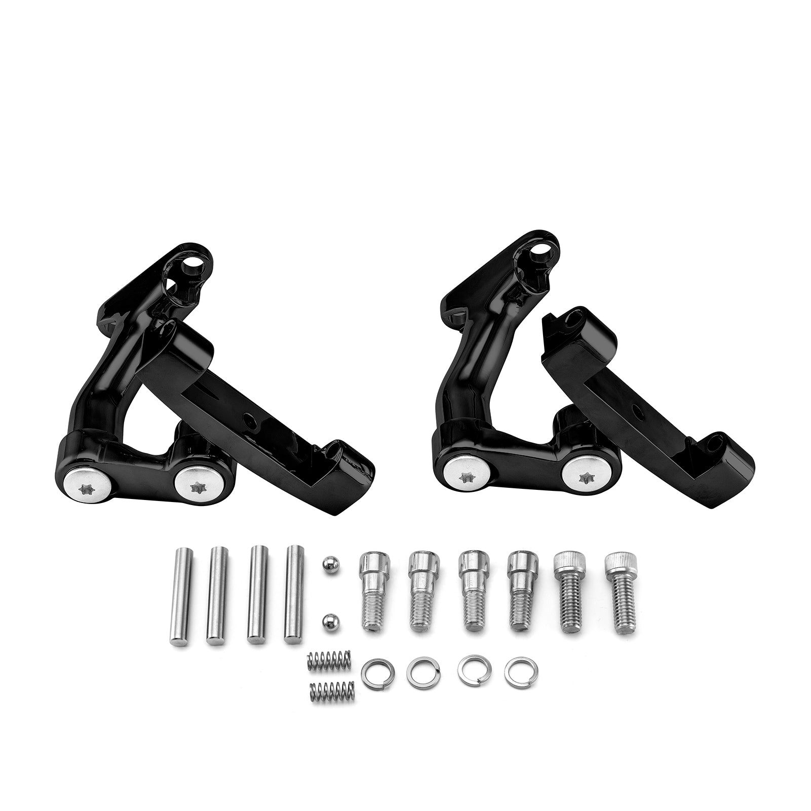 1994-2022 Harley Davidson Touring Road King Zinc Alloy Black Rear Passenger Adjustable Floorboard Mount