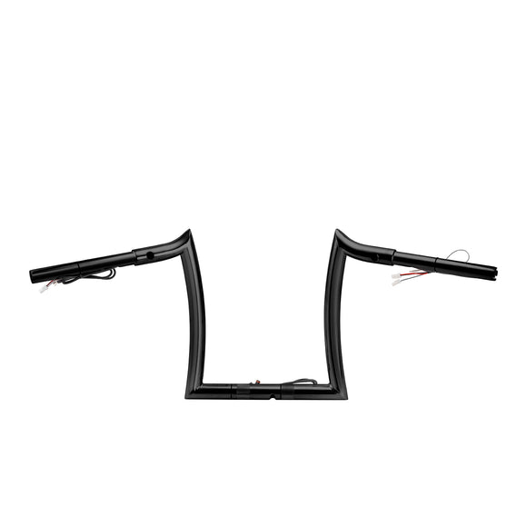 2015-2023 Harley Touring Road Glide Gloss Black 12" Pre-Wired Handlebar Bagger-sharp Bar
