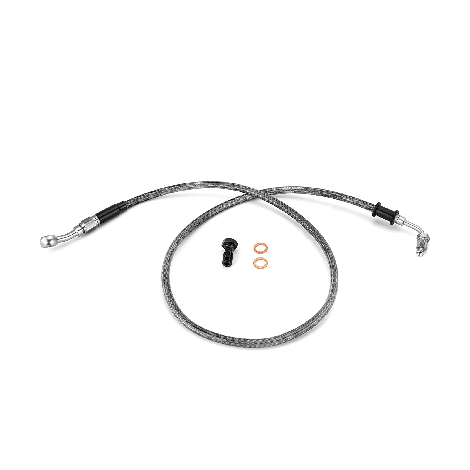 2018 Harley Softail Street Bob FXBB/FXBBS / Heritage Classic 114 FLHCS 36" Extended Length ABS Upper Hydraulic Front Brake Line Kit for 12"-14" Handlebar