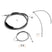 Extended Length ABS Upper and Lower Hydraulic Front Brake Line, Clutch Cable Kit for 2015 - 2017 Harley Softail w/ABS Models (for 12" - 14" Handlebar) - Mofun - 90109034