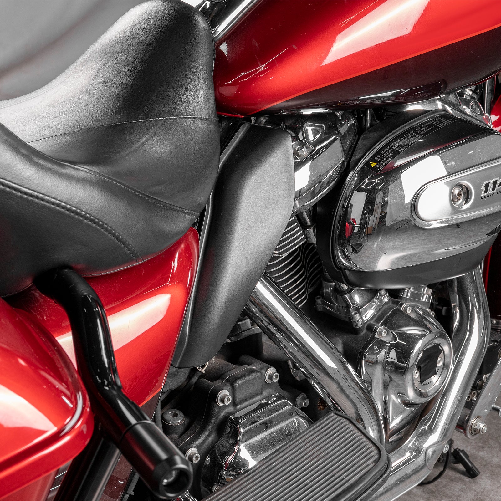 2014-2024 Harley Touring & Trike Model Matte Black Bolt-on BS Plastic Mid Frame Air Deflectors