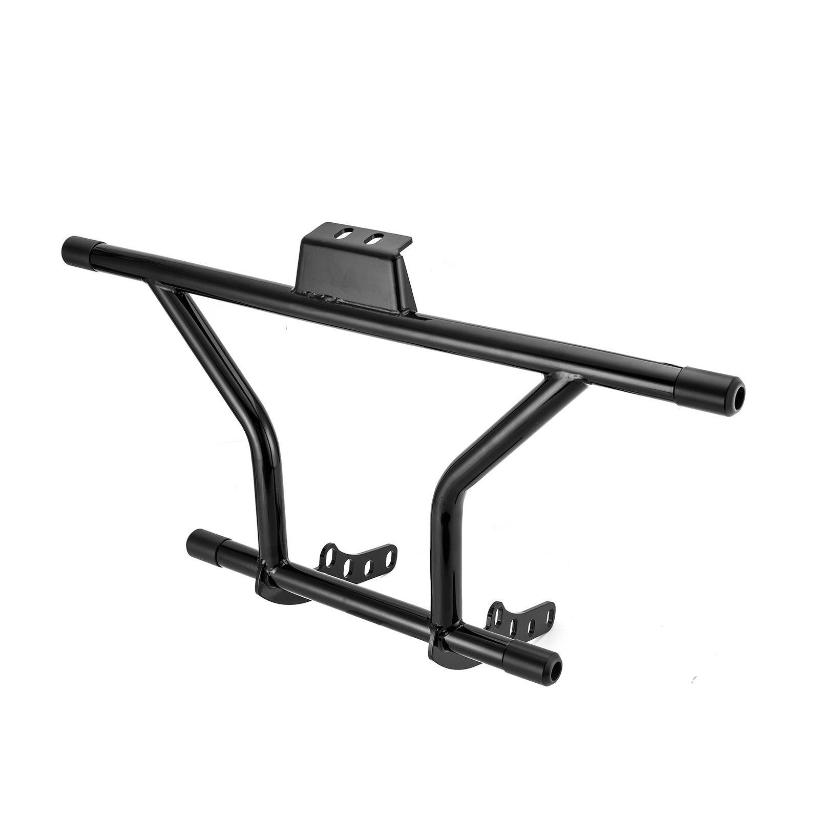 Gloss Black Front Engine Guard Highway Peg 2 Step Crash Bar for 2018 - 2024 Harley Davidson Softail Fat Boy/Street Bob - Mofun - 90201089