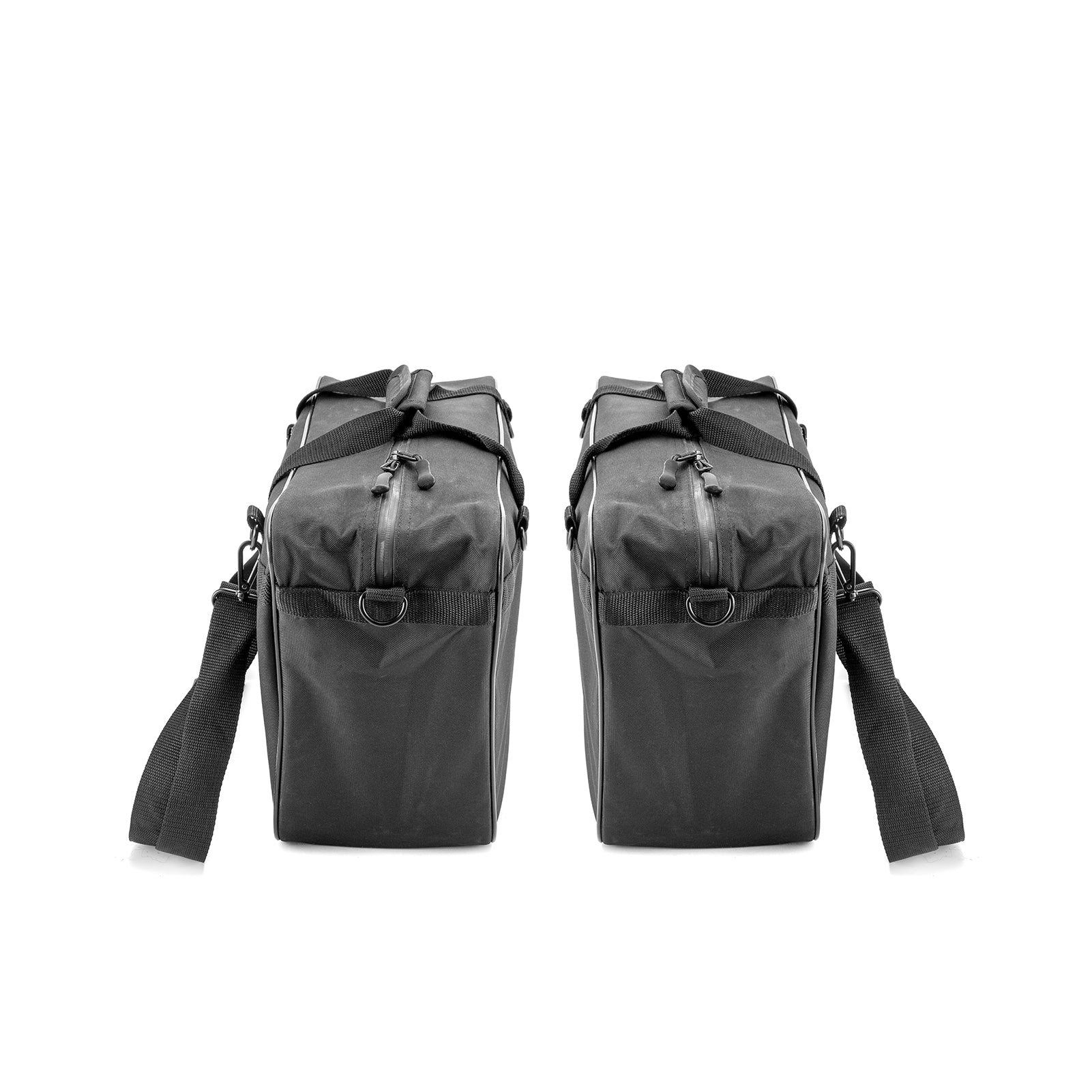 Pair Black Oxford Saddlebag Organizer Liners Bag for 1993-2024 Harley Touring Hard Saddlebag