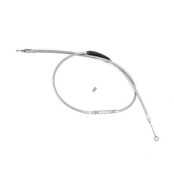 62 3/4" (1594mm) Extended Length Stainless Steel Clutch Cable for Harley Sportster XL 883 1200 Iron - Mofun - 90112006
