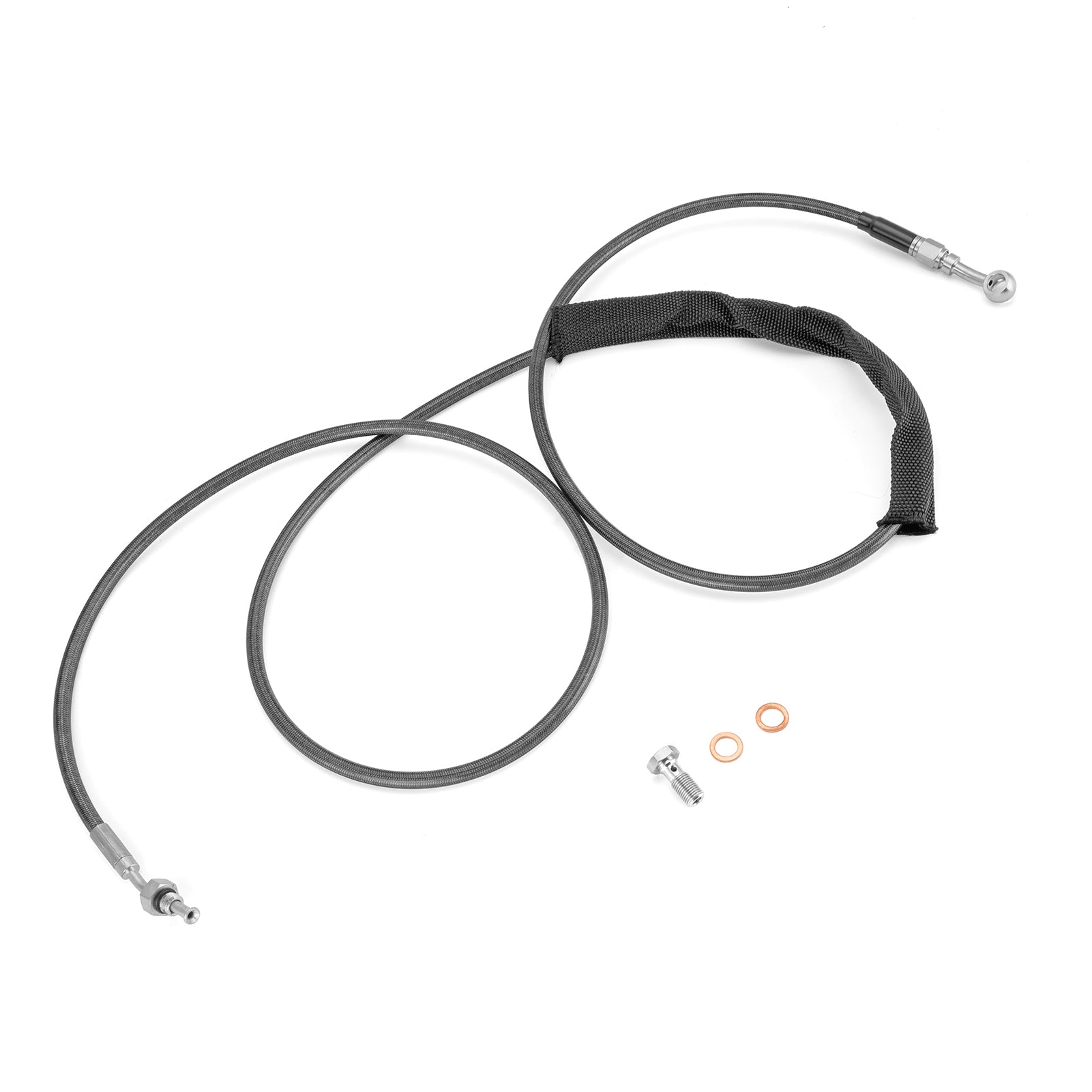 2013-2016 Harley CVO Touring 76" Extended Length Stainless Steel Hydraulic Clutch Cable for 16"-18" Handlebar