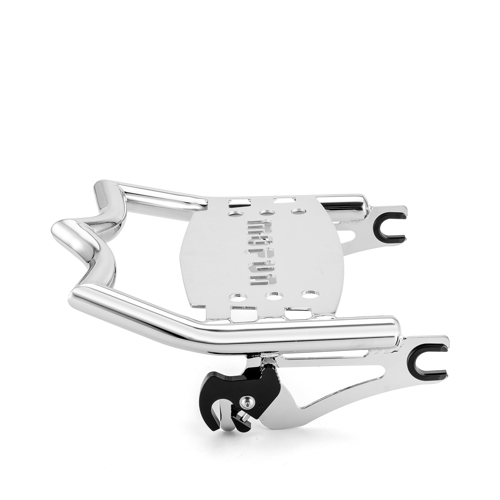 2009-2024 Harley Road King Road Glide Chrome Solid Steel Crown Style Luggage Rack