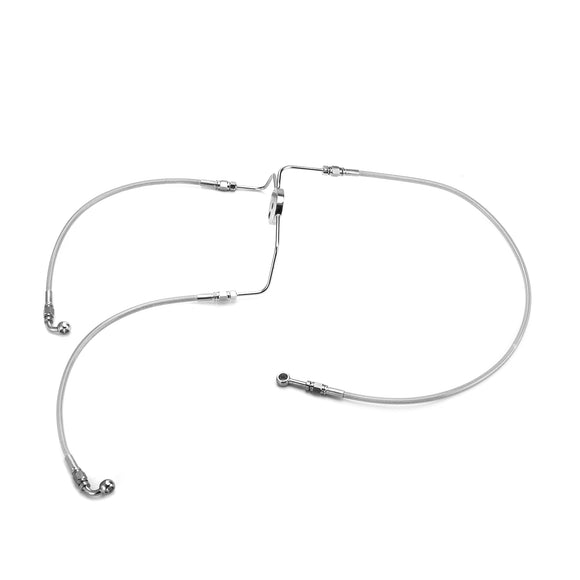 For 1996-2007 Harley Touring Road King/Road Glide/Electra Glide Extended Length without ABS Hydraulic Front Brake Line Kit (for 14"-16" Handlebar)